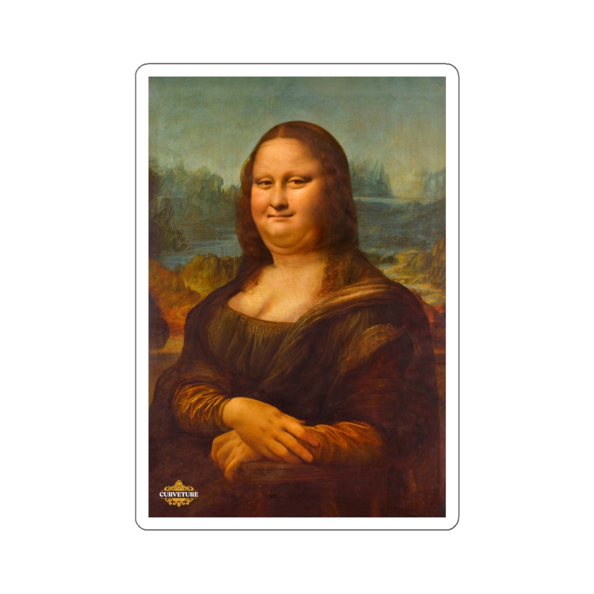 Chubby Mona Lisa Sticker