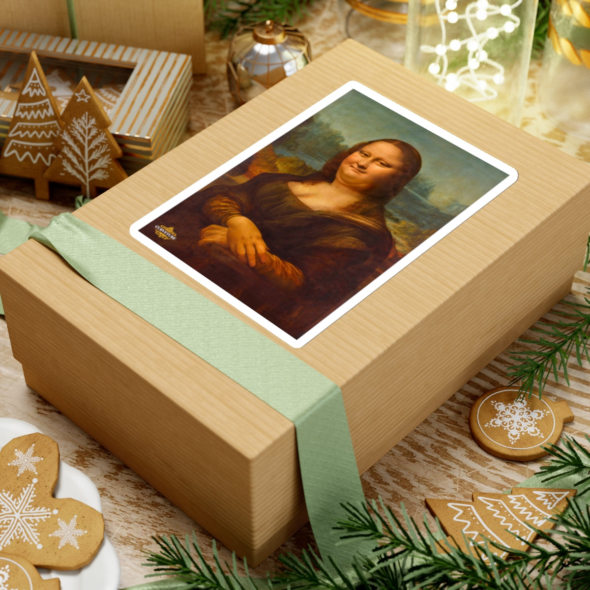 Chubby Mona Lisa Sticker