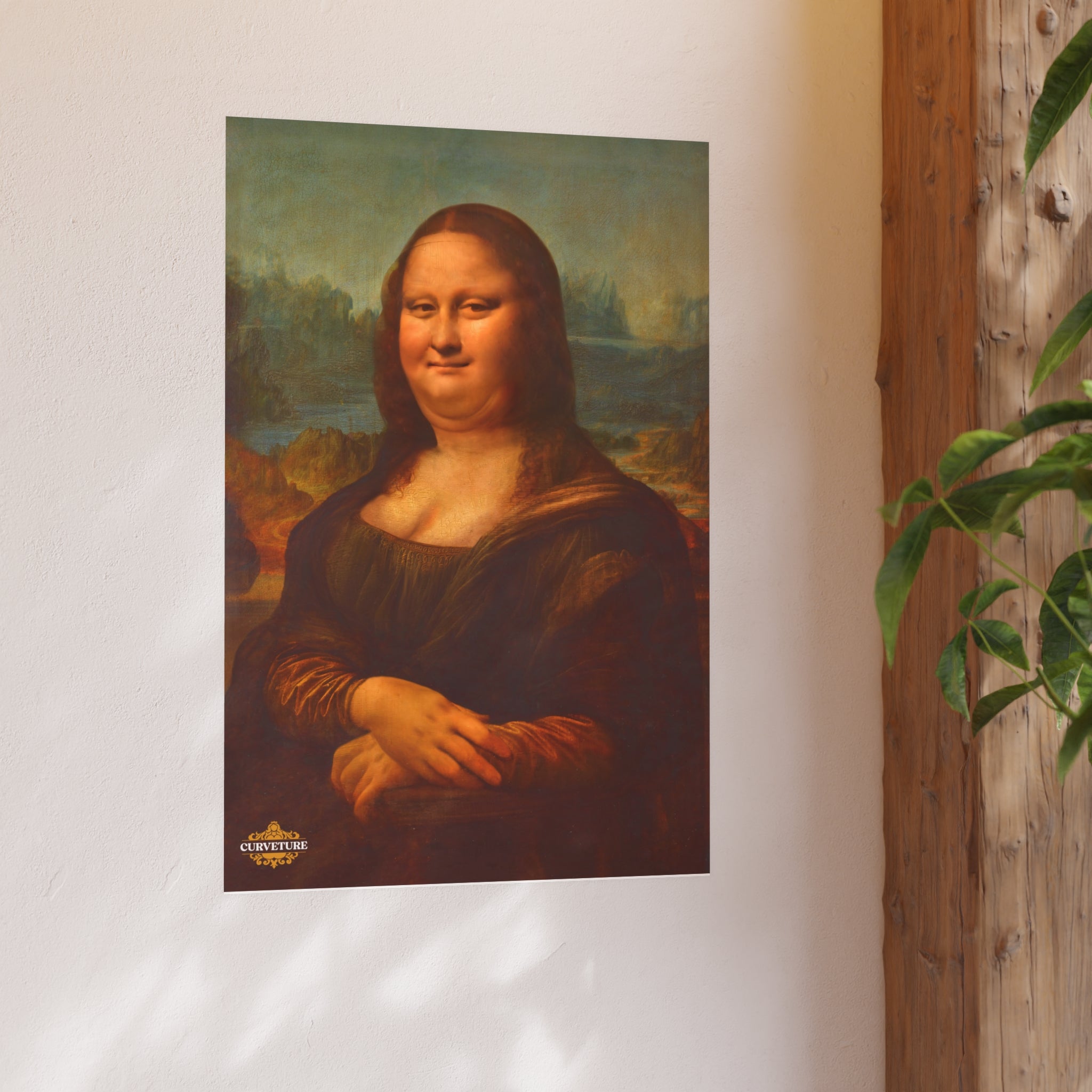 Chubby Mona Lisa Poster
