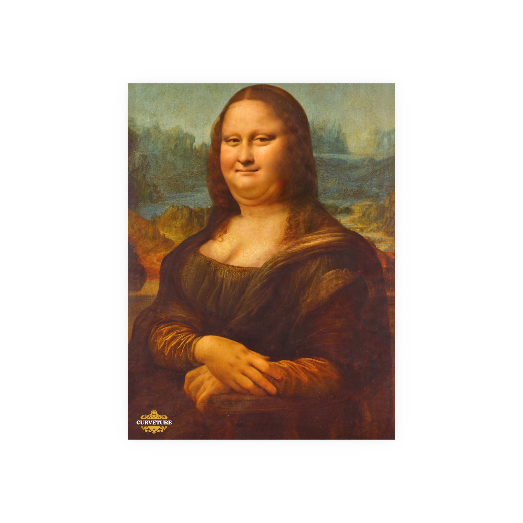 Chubby Mona Lisa Poster