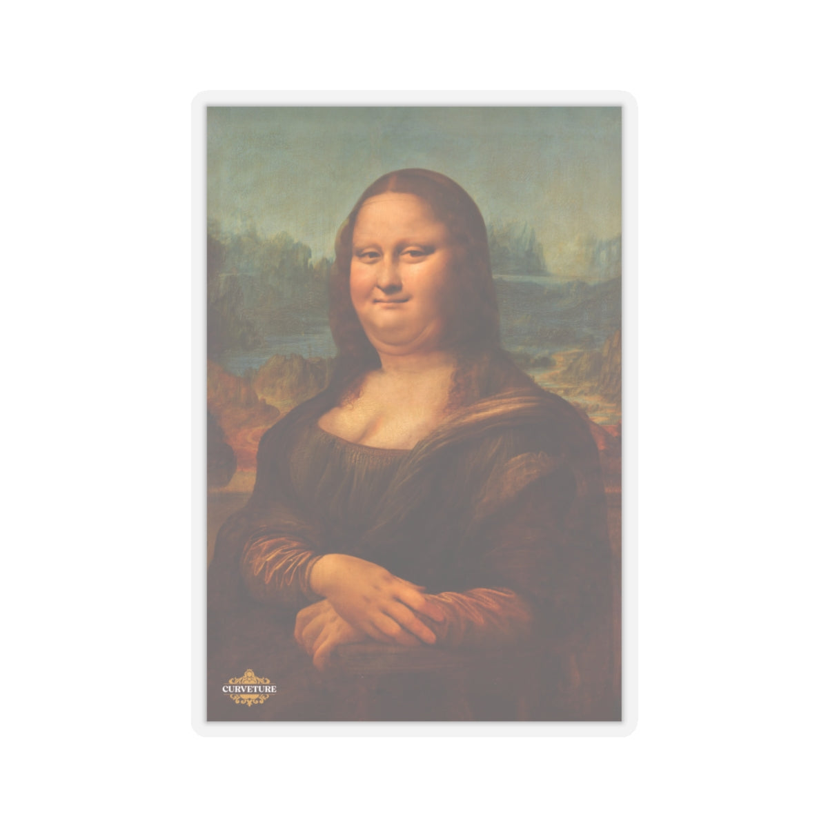 Chubby Mona Lisa Sticker