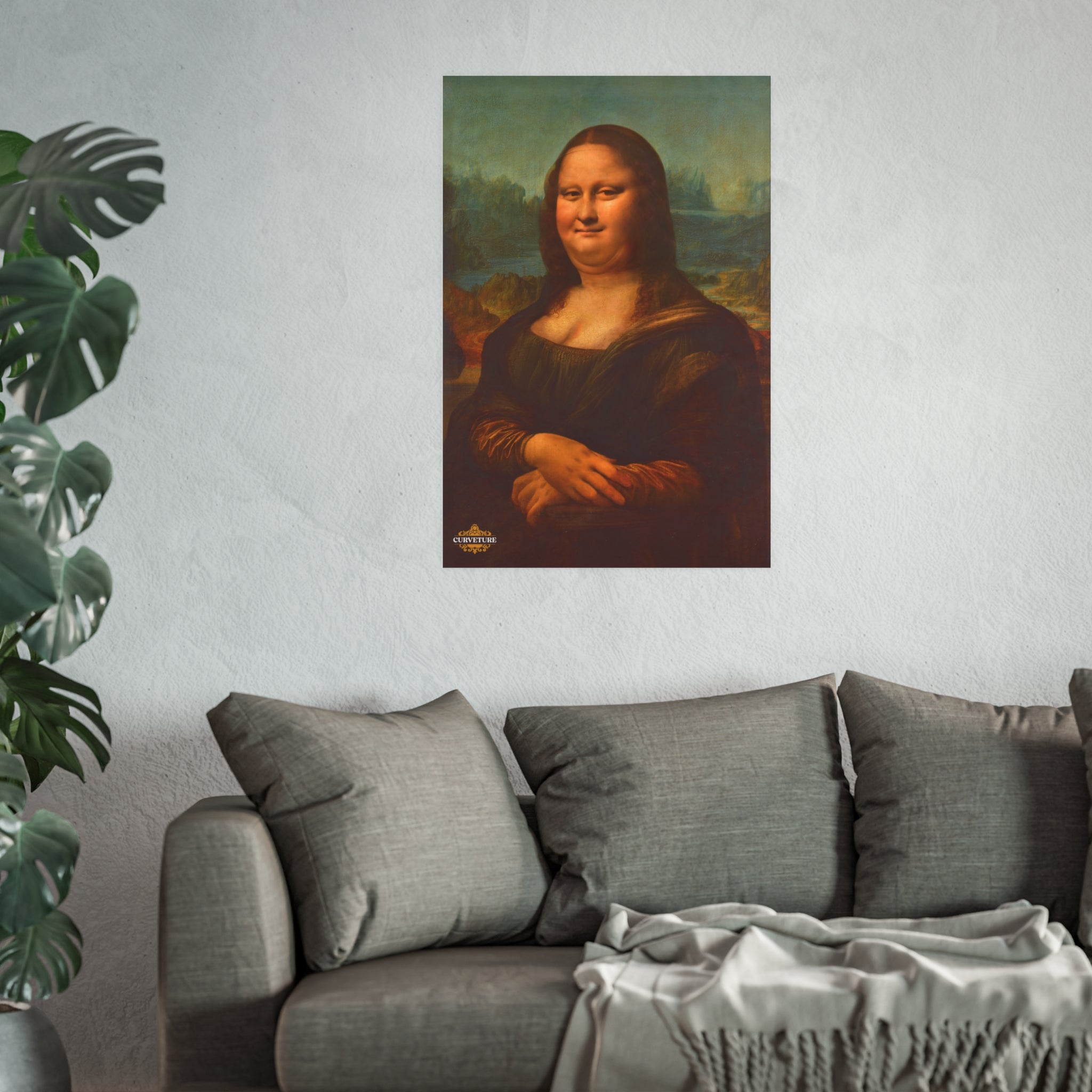Chubby Mona Lisa Poster
