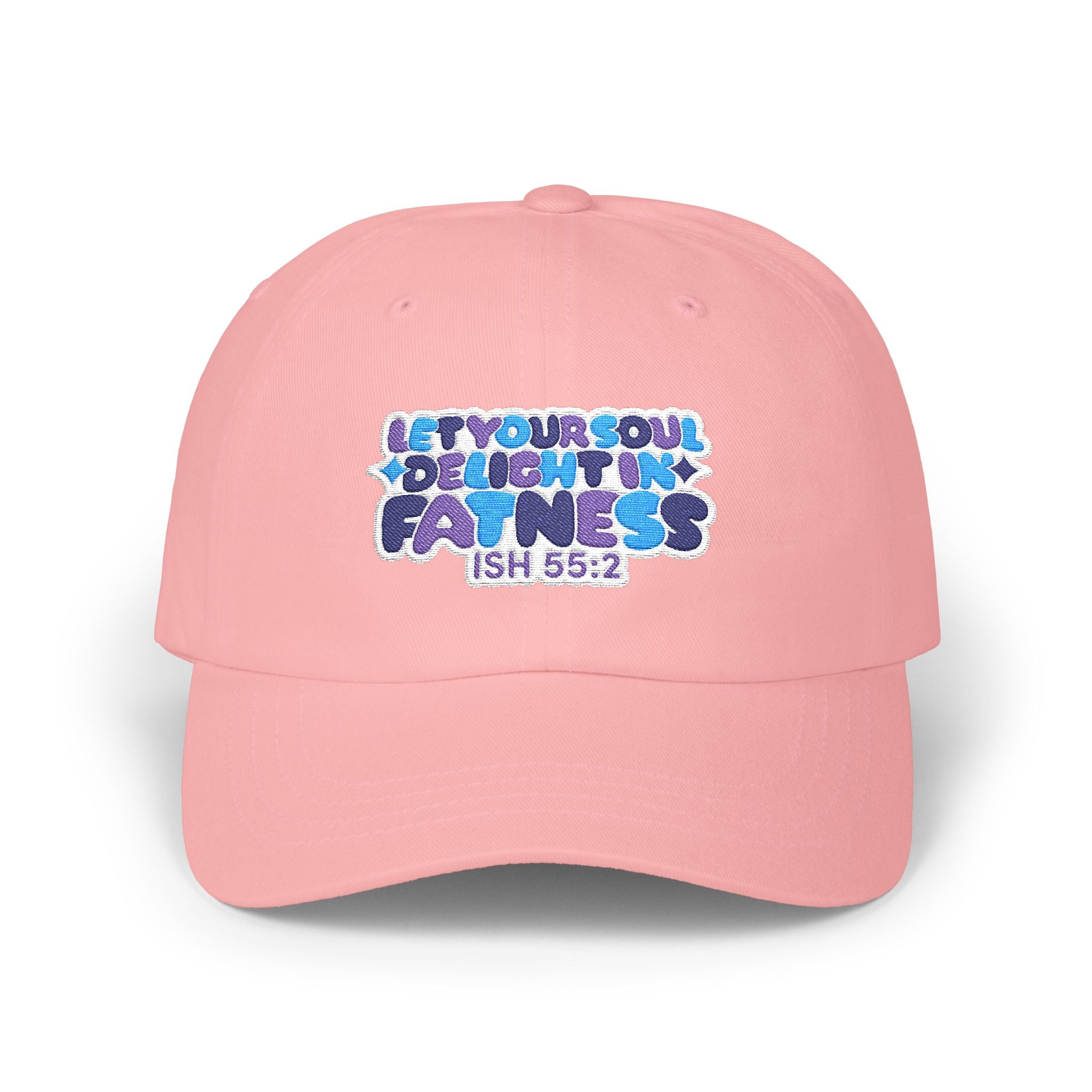 Let Your Soul Delight in Fatness Baseball Cap - Purple