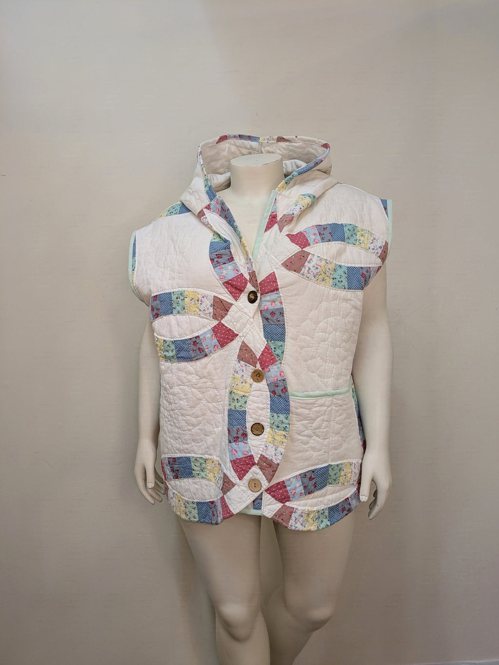 Made by Curveture Hooded Quilt Vest