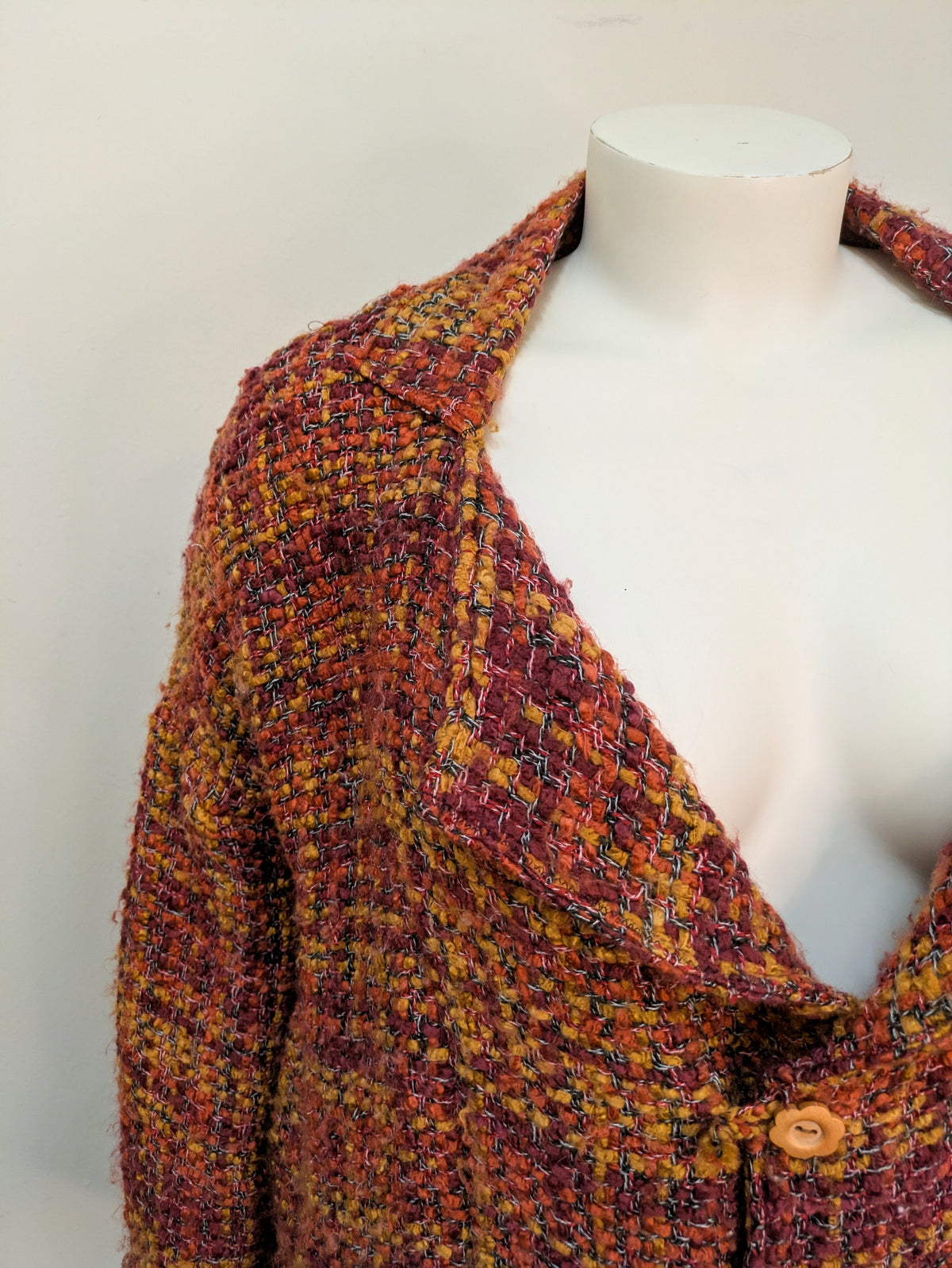 Made by Curveture Long Woven Blanket Coat