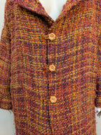 Made by Curveture Long Woven Blanket Coat