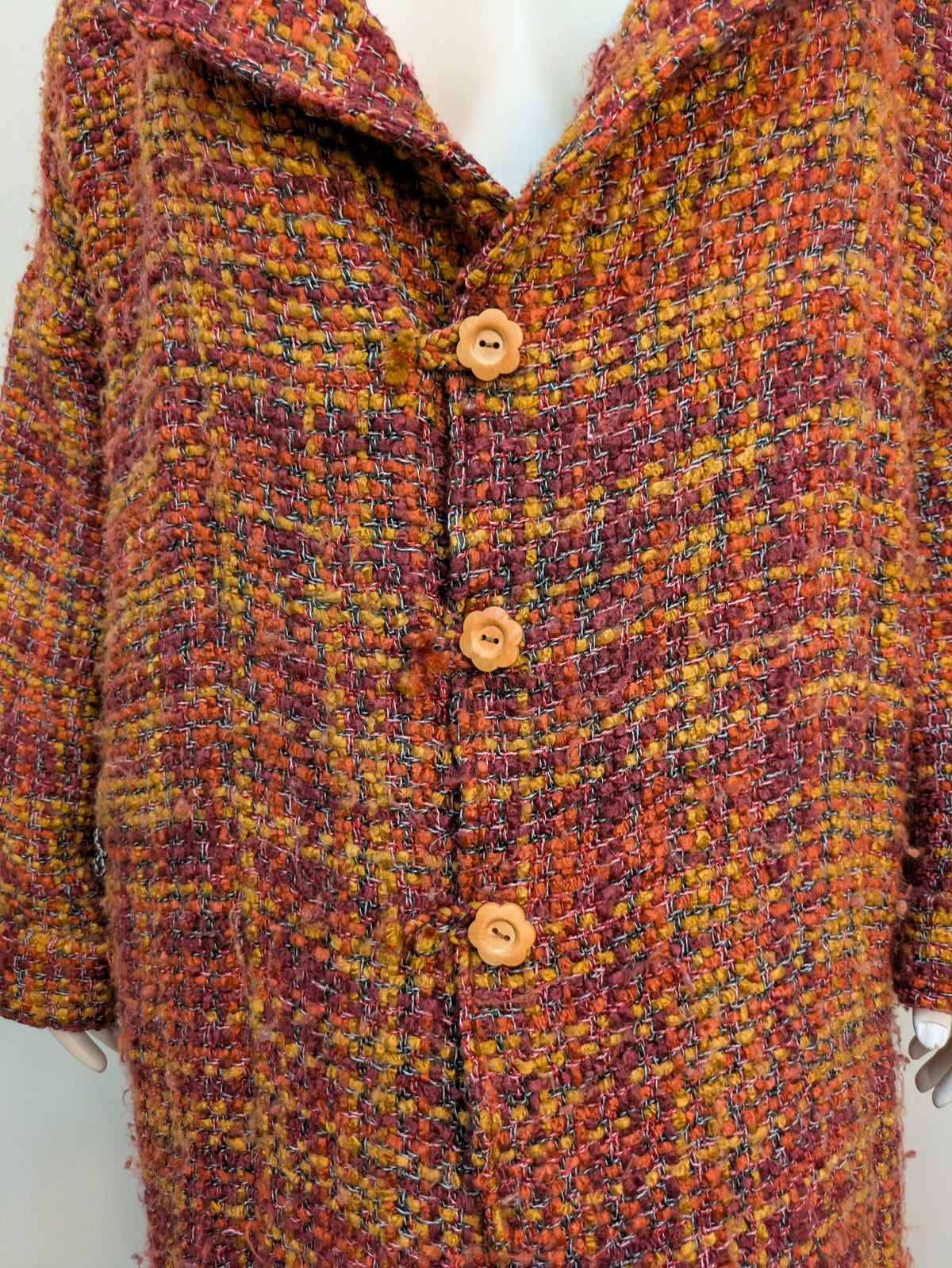 Made by Curveture Long Woven Blanket Coat