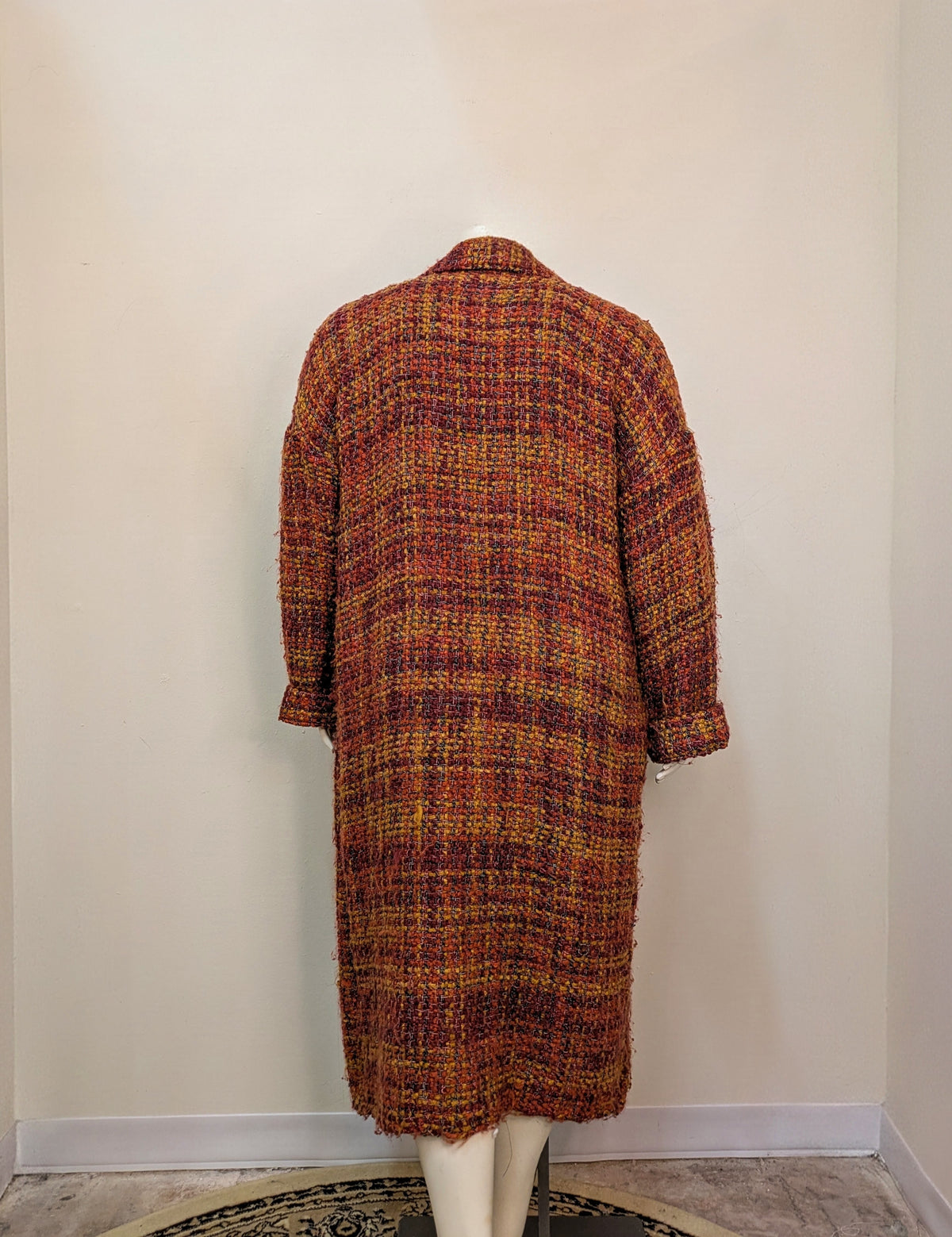 Made by Curveture Long Woven Blanket Coat